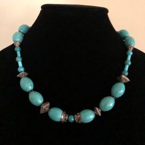 Turquoise Necklace 925 Sterling Silver.